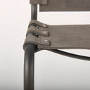 Berbick 33 Total Height BrownGray Suede w Iron Frame Dining Chair - Default Title