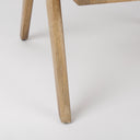 Donna Light Brown Wood Cane-Back w Beige Upholstered Seat Dining Chair - Default Title