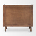 Lillie 360L x 160W x 320H Medium Brown Wood 2 Door Tray Top Accent Cabinet - Default Title