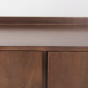 Lillie 360L x 160W x 320H Medium Brown Wood 2 Door Tray Top Accent Cabinet - Default Title