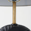 Quinn 180L x 180W x 288H Navy Base WBeige Fabric Shade Table Lamp - Default Title