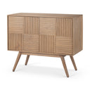 Sable 370L x 170W x 305H Light Brown Wood Accent Cabinet - Default Title