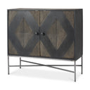 Hogarth 360L x 160W x 340H 2 Door Dark Accent Cabinet - Default Title
