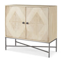Hogarth 360L x 160W x 340H 2 Door Blonde Wood Accent Cabinet - Default Title