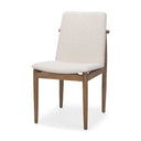Cavett Cream Boucle Upholstered Seat WLight Brown Wood Frame Dining Chair - Default Title