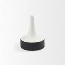 Burton 83H Small White and Black Ceramic Jug Vase - Default Title