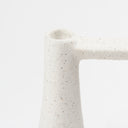Burton 83H Small White and Black Ceramic Jug Vase - Default Title