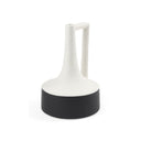 Burton 116H Medium White and Black Ceramic Jug Vase - Default Title