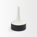 Burton 116H Medium White and Black Ceramic Jug Vase - Default Title