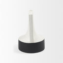 Burton 116H Medium White and Black Ceramic Jug Vase - Default Title