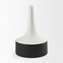 Burton 131H Large White and Black Ceramic Jug Vase - Default Title