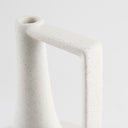 Burton 131H Large White and Black Ceramic Jug Vase - Default Title