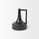 Burton 83H Small Glossy and Matte Black Ceramic Jug Vase - Default Title