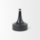 Burton 83H Small Glossy and Matte Black Ceramic Jug Vase - Default Title