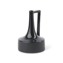 Burton 116H Medium Glossy and Matte Black Ceramic Jug Vase - Default Title