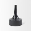 Burton 116H Medium Glossy and Matte Black Ceramic Jug Vase - Default Title