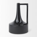 Burton 131H Large Glossy and Matte Black Ceramic Jug Vase - Default Title