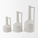Burton 108H Small White Ceramic Jug Vase - Default Title