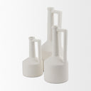 Burton 108H Small White Ceramic Jug Vase - Default Title