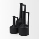 Burton 108H Small Matte Black Ceramic Jug Vase - Default Title