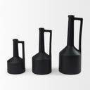 Burton 142H Medium Matte Black Ceramic Jug Vase - Default Title