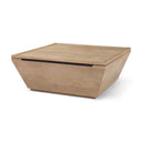 Wyatt 410L x 410W x 160H Brown Wood Angular Coffee Table - Default Title