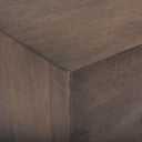 West 55L x 32W x 14H Medium Brown Wooden Angled Coffee Table - Default Title