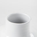 Amos 185L x 185W x 244H White and Dark Beige Color Blocked Ceramic Floor Vase - Default Title