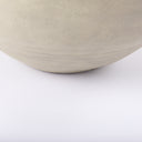 Amos 185L x 185W x 244H White and Dark Beige Color Blocked Ceramic Floor Vase - Default Title