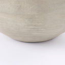 Amos 205L x 205W x 319H White and Dark Beige Color Blocked Ceramic Floor Vase - Default Title