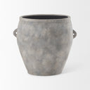 Zuma 272L x 181W x 244H Light Gray Ceramic Floor Vase - Default Title