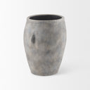 Zuma 272L x 181W x 244H Light Gray Ceramic Floor Vase - Default Title