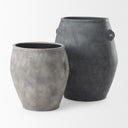 Zuma 272L x 205W x 319H Dark Gray Ceramic Floor Vase - Default Title
