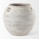 Misha 252L x 252W x 224H Cream Ceramic Floor Vase - Default Title