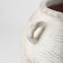 Misha 252L x 252W x 224H Cream Ceramic Floor Vase - Default Title