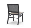 Wynn 205L x 246W x 341H Beige Fabric WBlack Wood Dining Chair - Default Title
