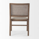 Wynn Fabric WBrown Wood Dining Chair - Default Title