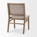 Wynn Fabric WBrown Wood Dining Chair - Default Title