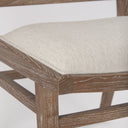 Wynn Fabric WBrown Wood Dining Chair - Default Title