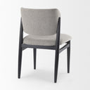 Cline 209L x 230W x 319H Gray Fabric WBlack Wood Dining Chair - Default Title