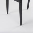 Cline 209L x 230W x 319H Gray Fabric WBlack Wood Dining Chair - Default Title