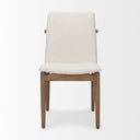 Cavett Cream Boucle Upholstered Seat WLight Brown Wood Frame Dining Chair - Default Title