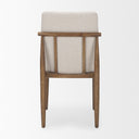 Cavett Cream Boucle Upholstered Seat WLight Brown Wood Frame Dining Chair - Default Title