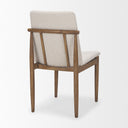 Cavett Cream Boucle Upholstered Seat WLight Brown Wood Frame Dining Chair - Default Title