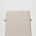 Cavett Cream Boucle Upholstered Seat WLight Brown Wood Frame Dining Chair - Default Title