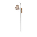 Kiley 280L x 70W x 156H Brown Woven Shade WBlack Metal Wall Sconce - Default Title