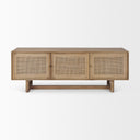 Grier 65 Light Brown Wood w Cane Media Console - Default Title