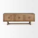 Grier 65 Light Brown Wood w Cane Media Console - Default Title