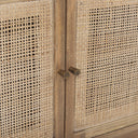 Grier 65 Light Brown Wood w Cane Media Console - Default Title
