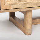 Grier 65 Light Brown Wood w Cane Media Console - Default Title